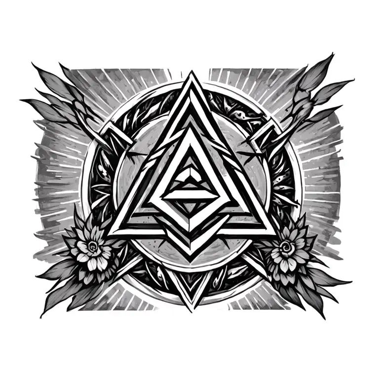 Valknut In A Zen Circle