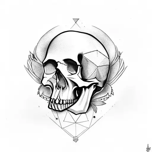 Skull With Triangle