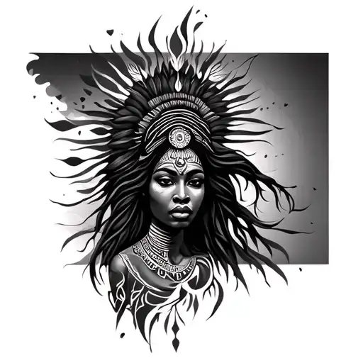 African Spirituality Whole Leg Sleeve