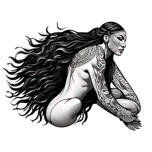 African Spirituality Whole Leg Sleeve