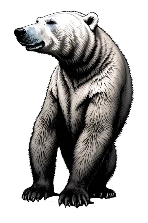 Polar Bear Tattoo Design