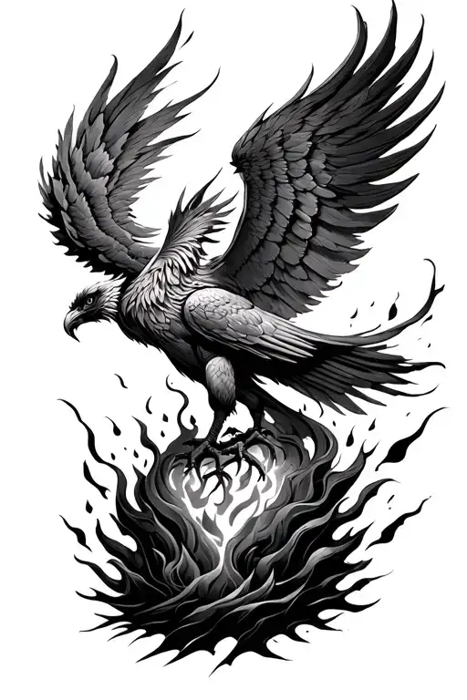 Phoenix Rising From Ashes