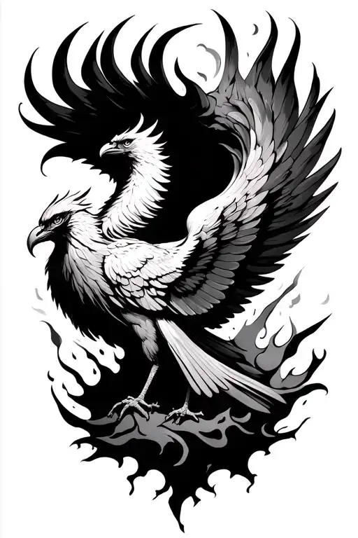 Phoenix Rising From Ashes