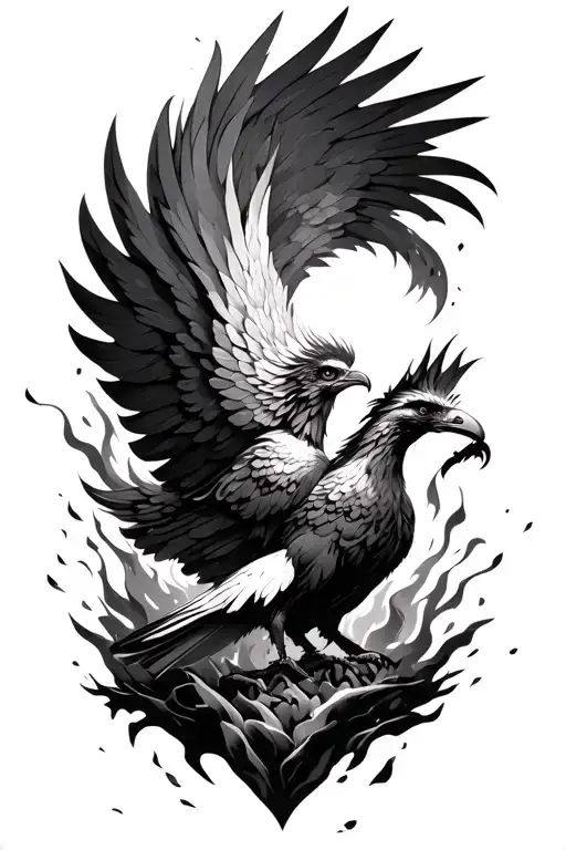 Phoenix Rising From Ashes