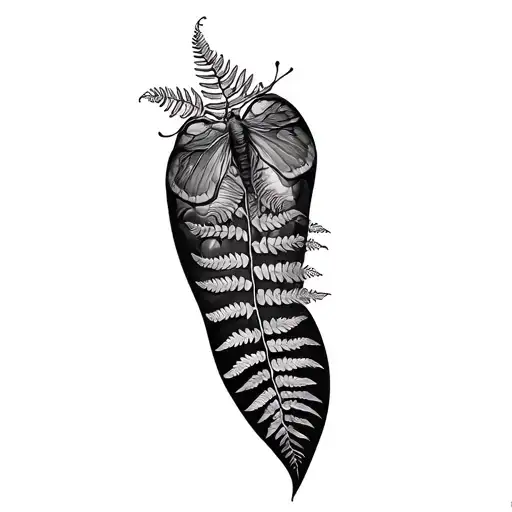 Fern And Moth Sleeve