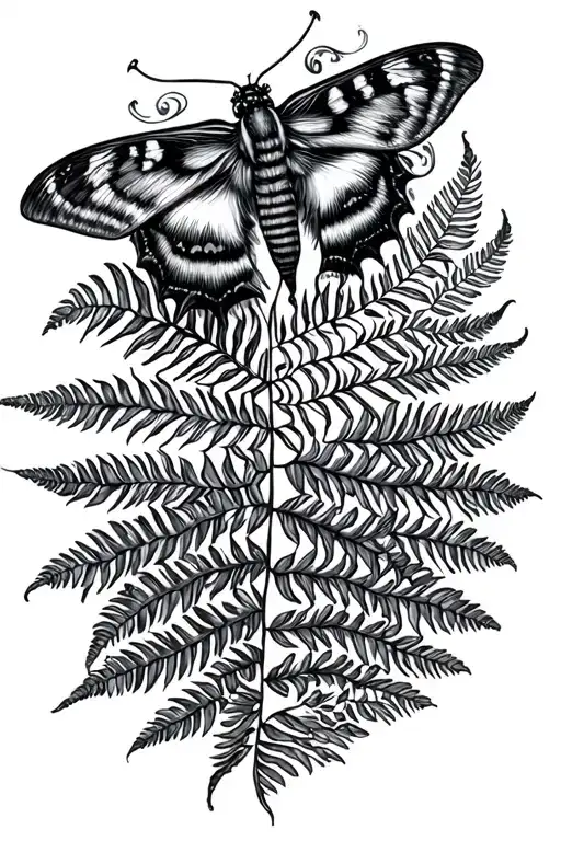 Fern And Moth Sleeve