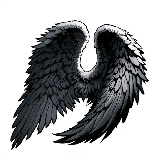 Angel Wings With Psalm 91 Forearm