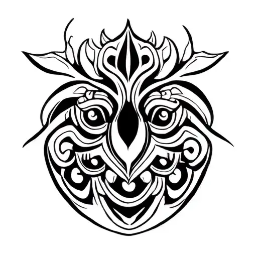 Maori Patteren Black