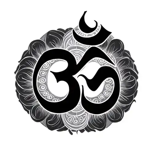 Shiva Trishul Om Symbol