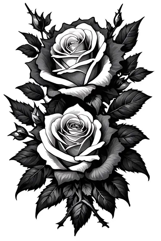 Roses And Thorns Intertwined