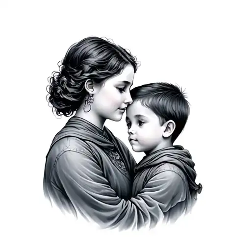 Norway Mother And Son