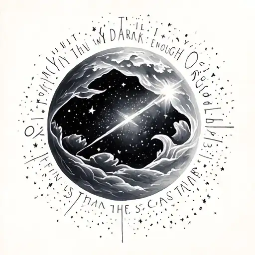 Only When It Is Dark Enough You Can See The Stars