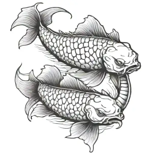 Skeleton Of Koi Fish