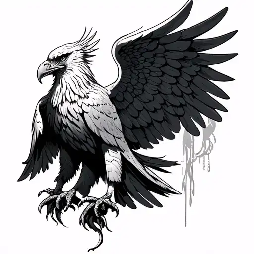 Byzantine Eagle With Seraphim Angel