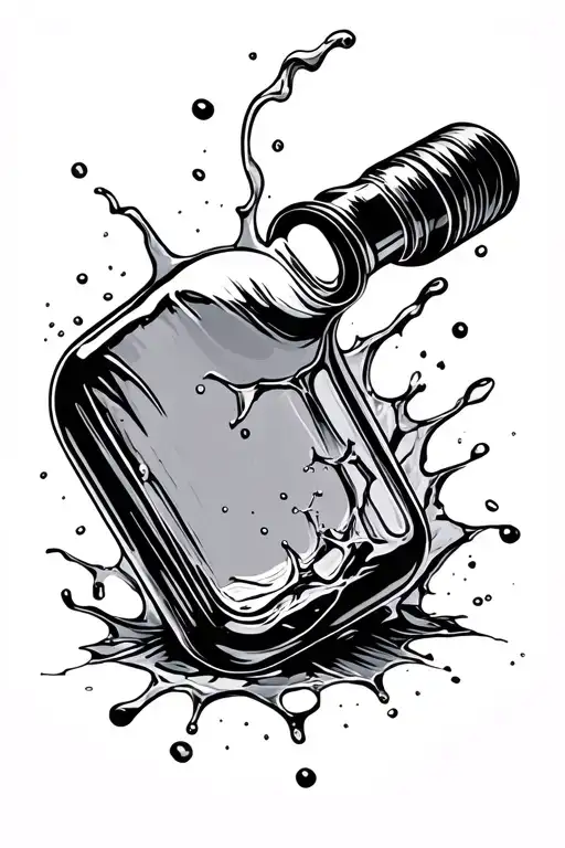 Broken Bottle Pouring