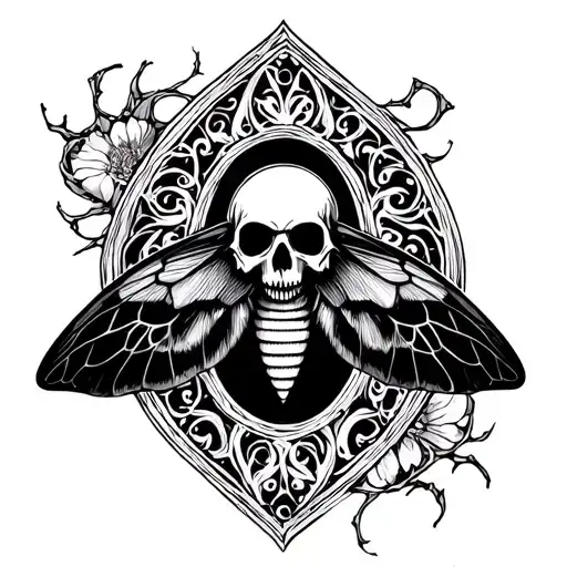 Planchette With Death Moth