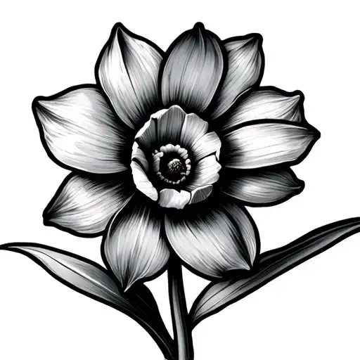 Narcissus Flower Large Black