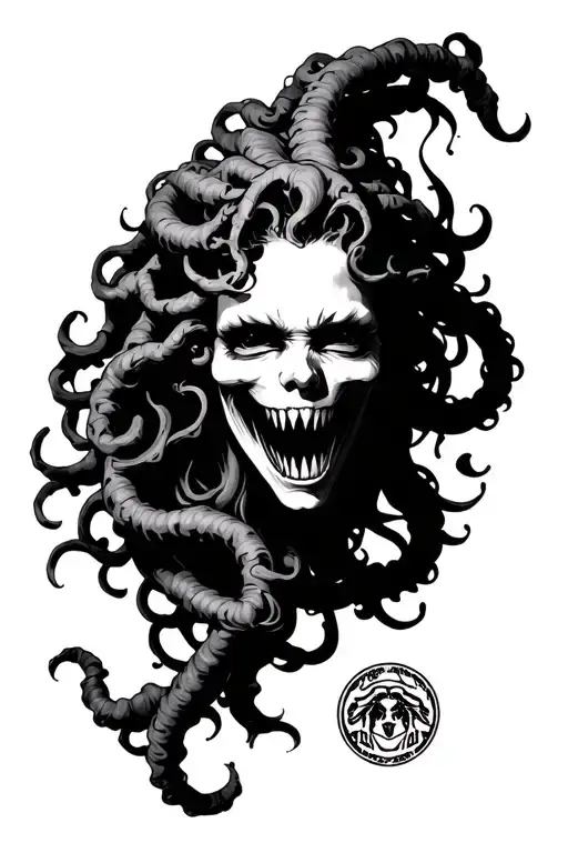 Medusa Baring Fangs