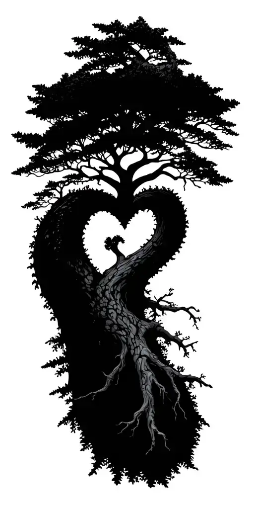 Heart And Tree Of Life Forest