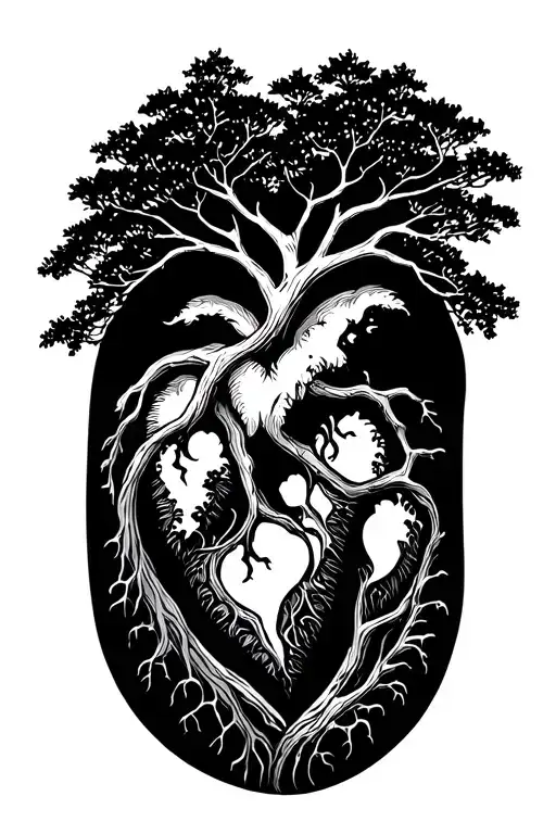 Heart And Tree Of Life Forest
