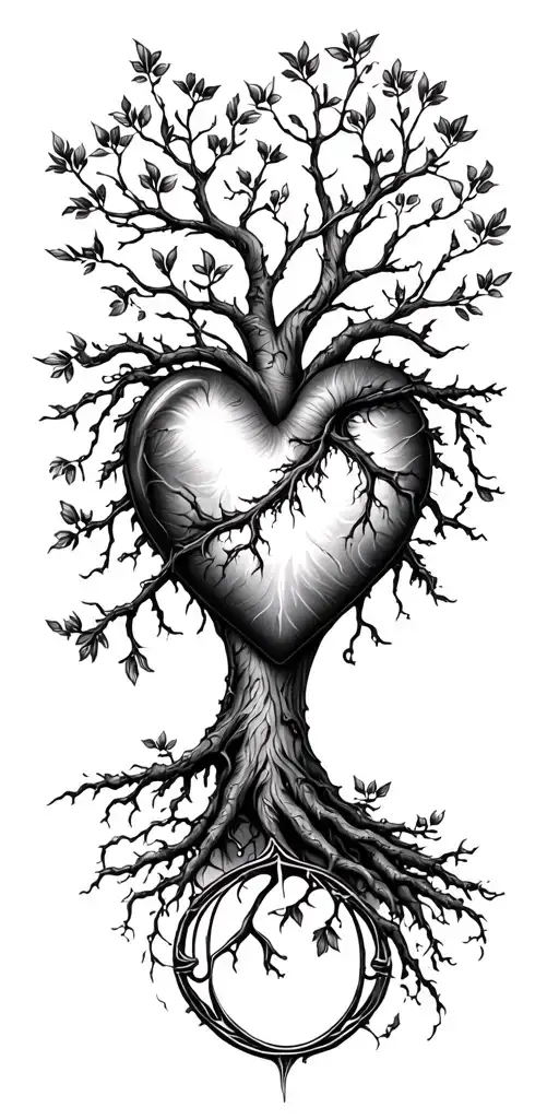 Heart And Tree Of Life Forest