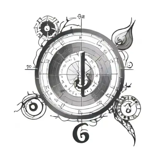 Design A Minimalist Tattoo Of The Circle Of Fifths On The Wrist