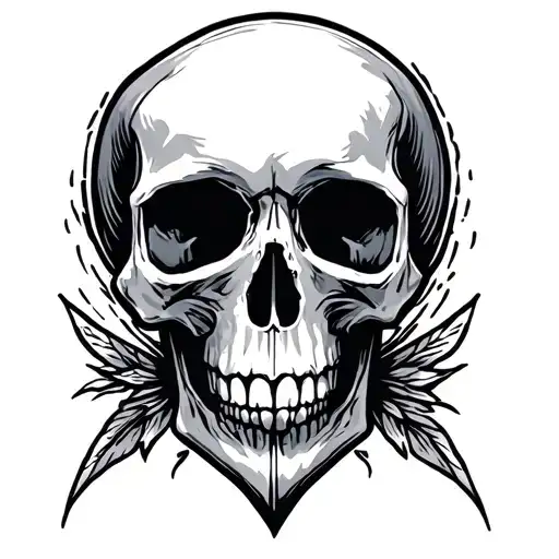 Simple Line Skull