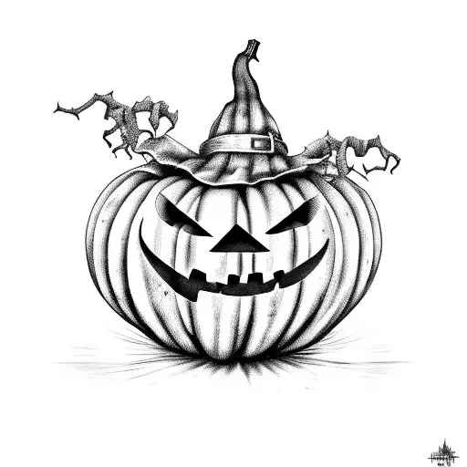 Haunted House Pumpkin Scarecrow