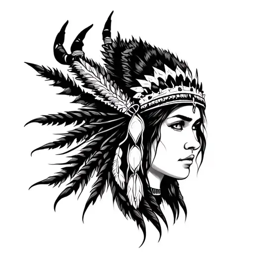 Scorpio And Native Woman Face