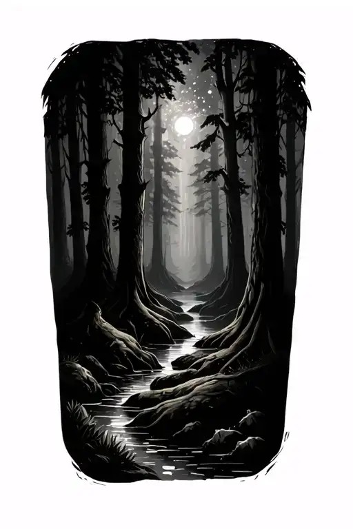 Magical Forest Scene