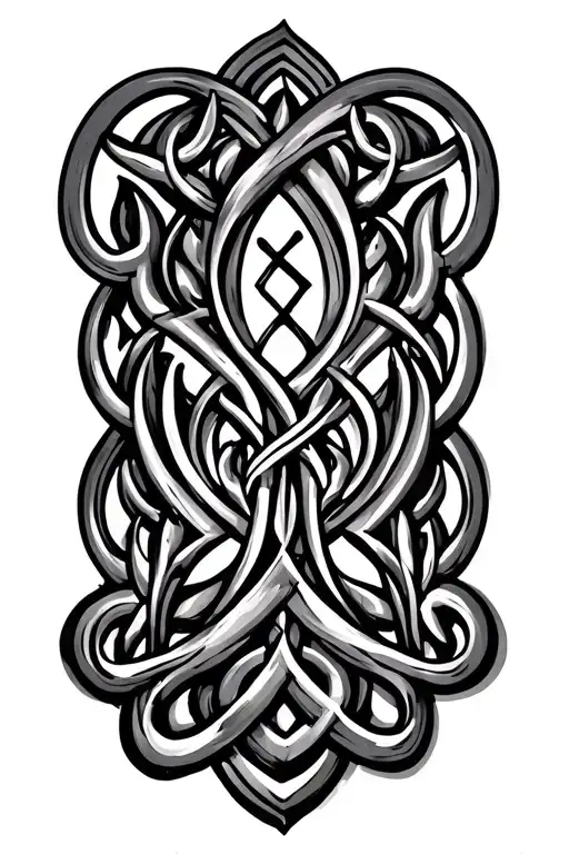 Celtic Pattern With Elements