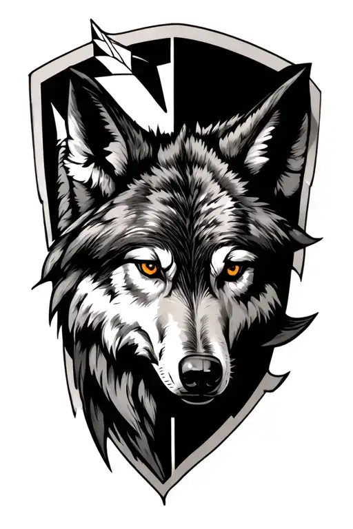 Arrowhead With Wolf Face Inside