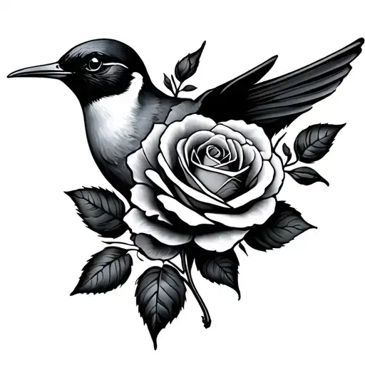 Swallow And Rose