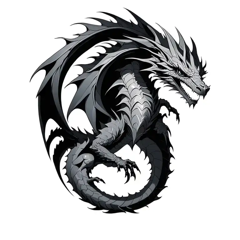 A Gnostic Style Ourobouros Dragon