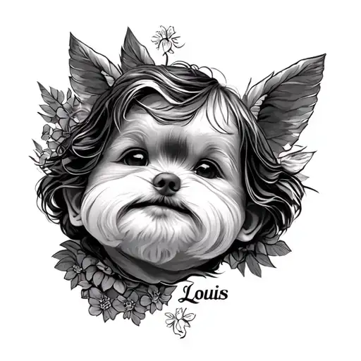 Only Footprinz Baby With Name Louis