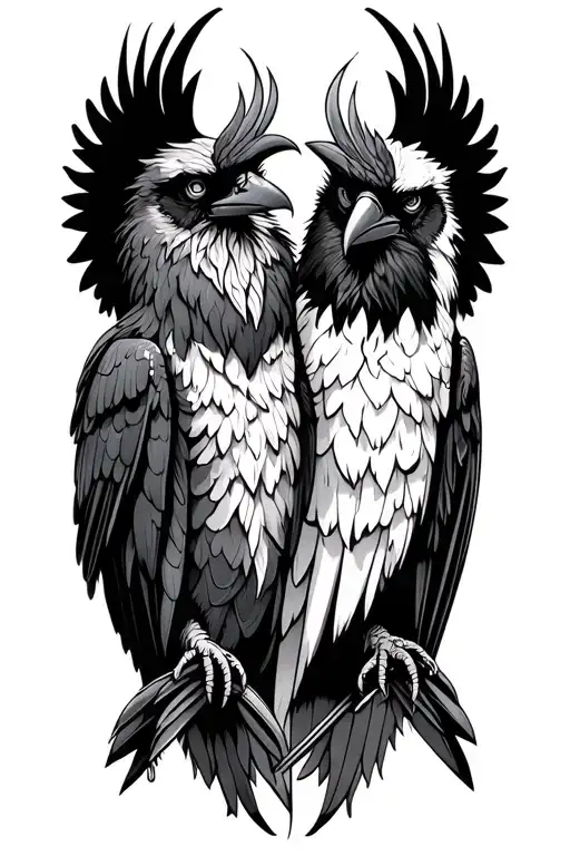 Two Odin Crow