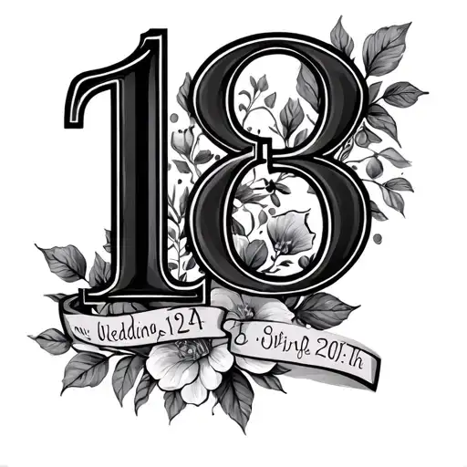 Roman Number Wedding Date