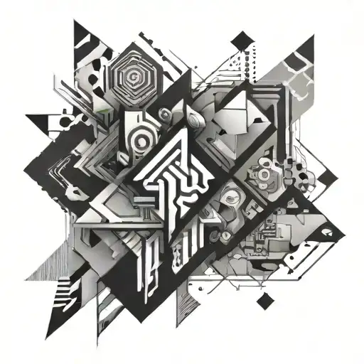 Abstract Geometric Design Inspired By Hallucinogenic Experiences