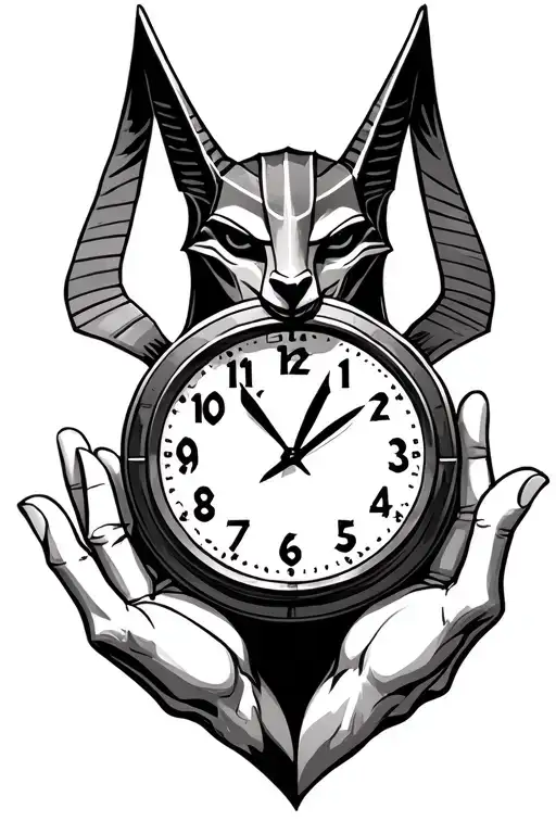 Anubis Holding Time Clock