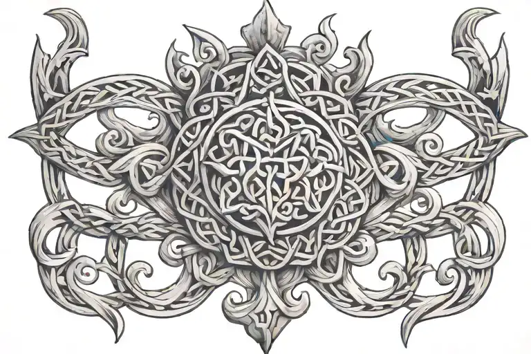 Knotwork Norse Crown