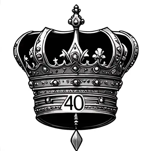 A 40 With A Crown On Top