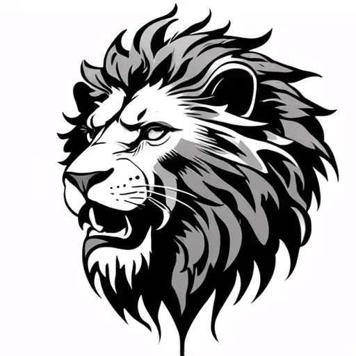 Cross With Lion Head