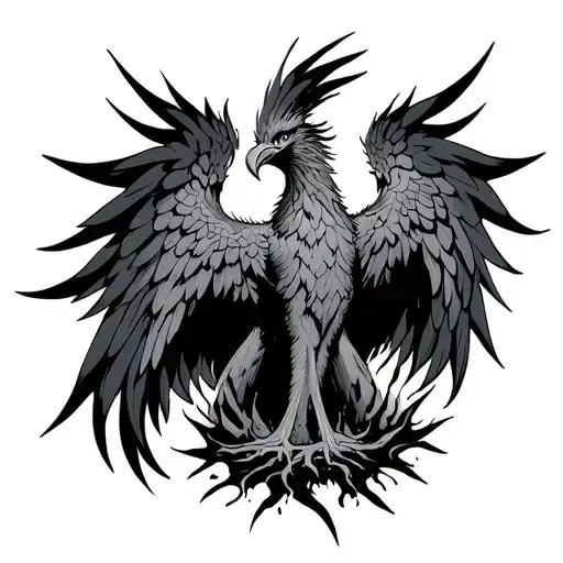 Phoenix Rising From Ashes