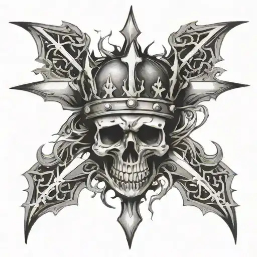 Crown Of Thorn That Ends Up With A Cross