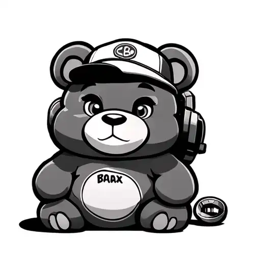 Boo Boo Bear From The Cartoon Yoghi Bear Posing As A Rapper