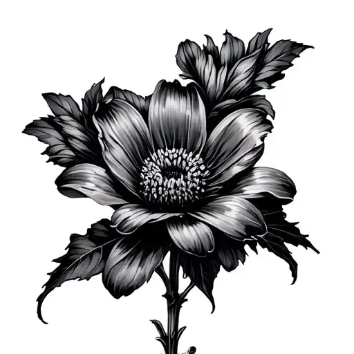 Flower Growing In The Dark Room