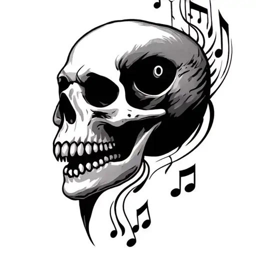 Dodo Skull With Some Music Twist