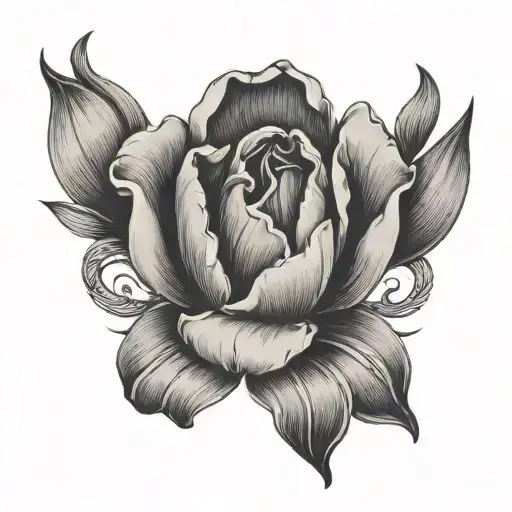 Tulipe En Forme De Bracelet Avec Lettre S X S