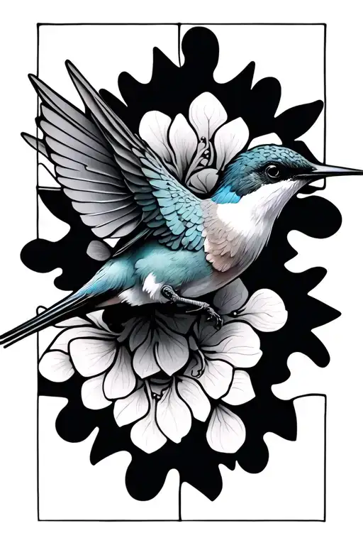 Humming Bird Puzzle Pieces