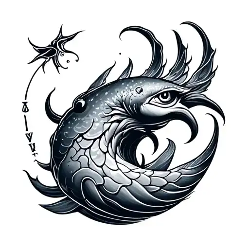 Sea And Aquarius Zodiac Sign